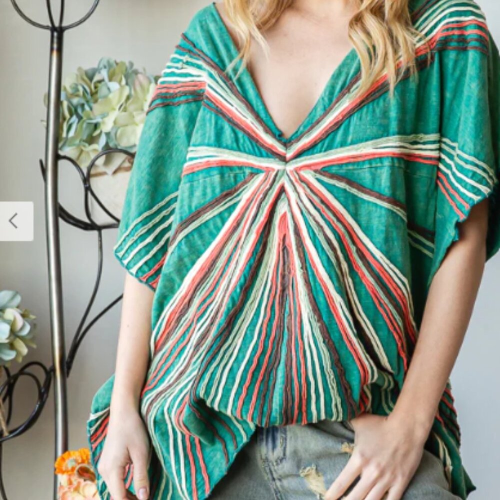 OH273 Oli & Hali WASHED OVERSIZED TEE - Picture 3 of 5